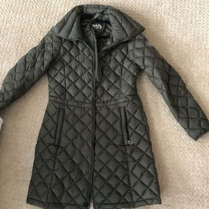 Green packable Michael Kors puff jacket